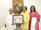 Veteran music composer Pyarelal Sharma conferred with Lakshminarayana International Award