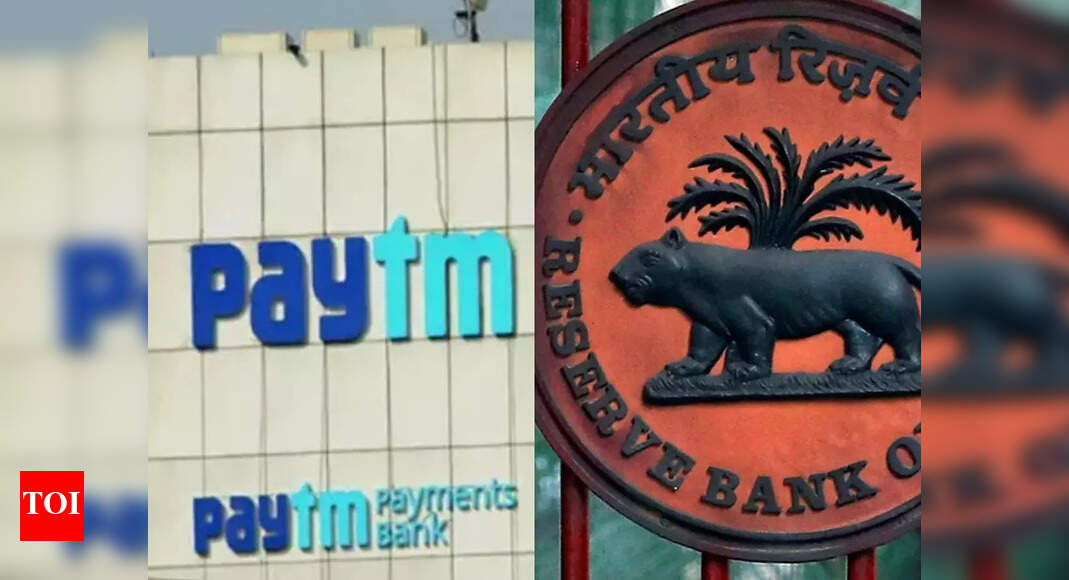 Action against Paytm bank was in customers' interest: RBI - Times of India