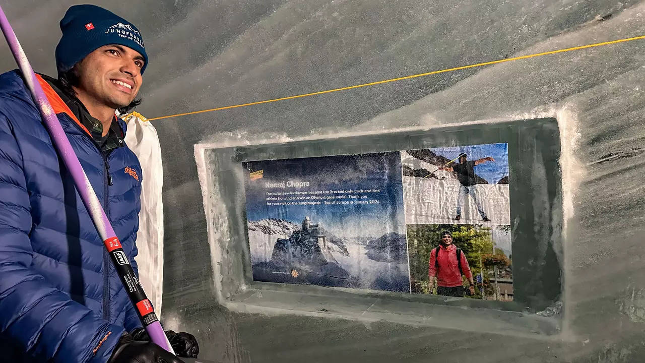 Der Schweizer Tourismusverband ehrt Neeraj Chopra mit einer Gedenktafel am Jungfrau-Eispalast  Weitere Sportnachrichten