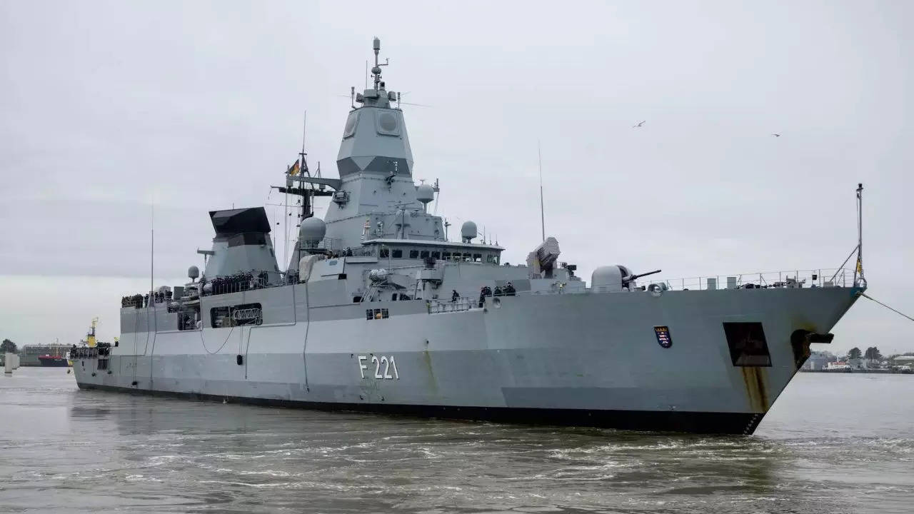 German air defence frigate leaves port to join EU Red Sea mission – Times of India