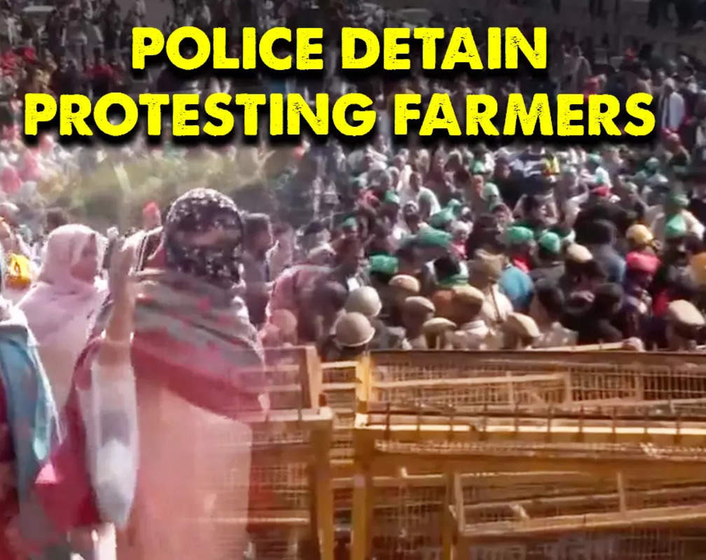 
UP farmers stage protest against govt, march towards Parliament from Delhi-Noida Chilla border
