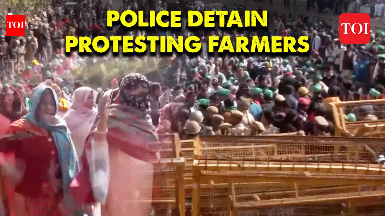 UP farmers stage protest against govt, march towards Parliament from ...