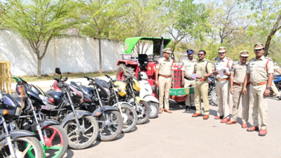 Anantapur police recover 29 stolen bikes worth Rs 25 lakh, six arrested