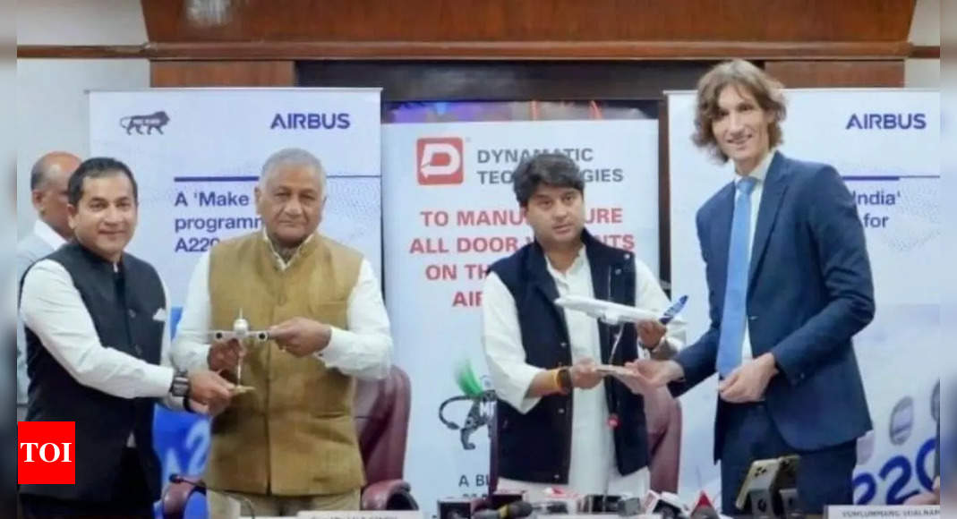 Bangalore’s Dynamatic to make all doors for Airbus A220; biggest aviation export contract for an Indian company – Times of India