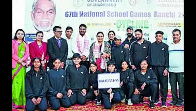 Jharkhand bags silver in 67th national school cycling meet