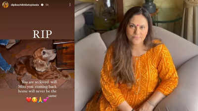 Ramayan's Dipika Chikhlia mourns the demise of her pet dog, says, "coming home will never be the same"