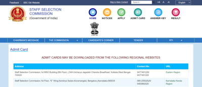 SSC GD Constable 2024: Admit card out for MP and Western region, direct links here