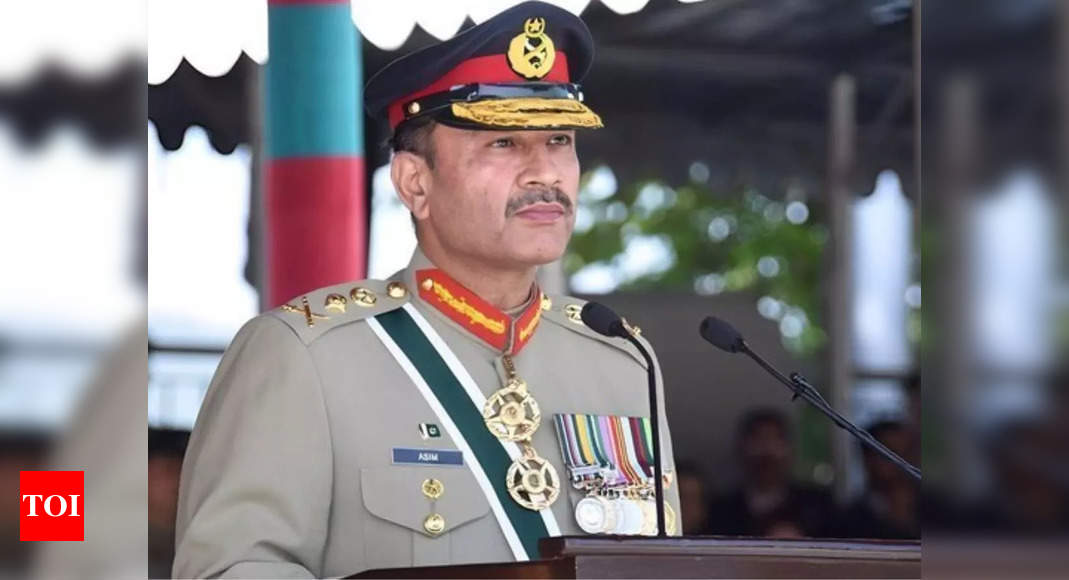 Army Chief’s Call for Political Maturity and Unity in Pakistan | World News – Times of India