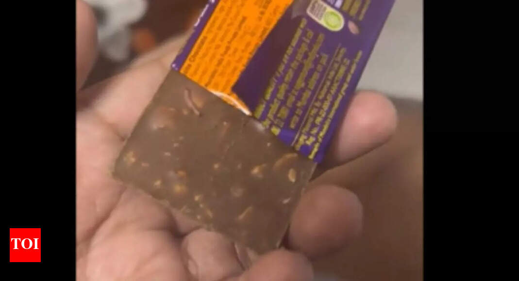 Cadbury Dairy Milk Worm Hyderabad man finds live worm in Dairy Milk