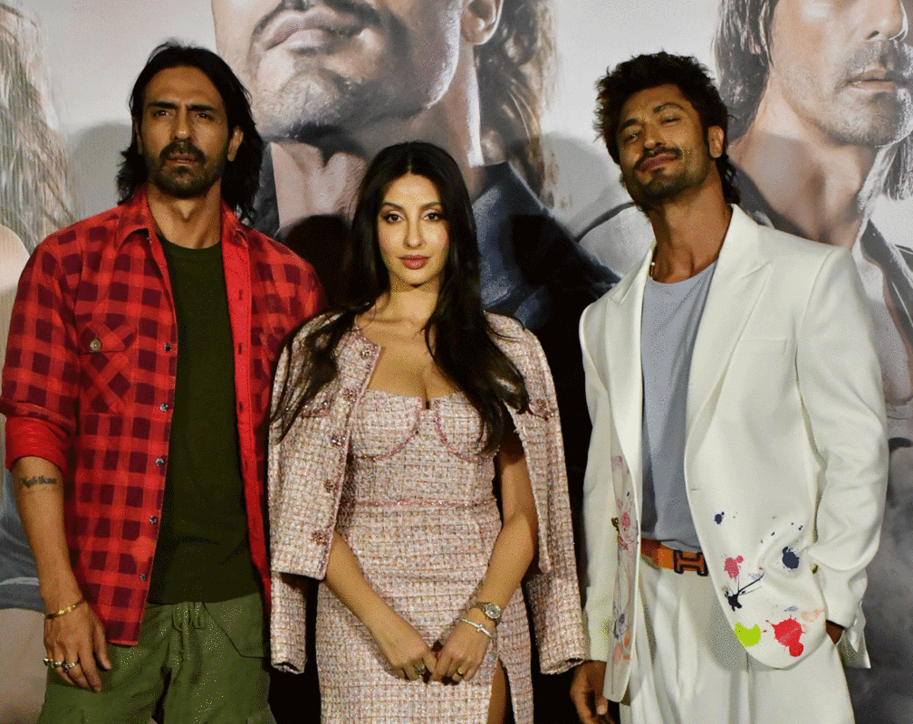 
Arjun Rampal, Vidyut Jammwal, Nora Fatehi attend the trailer launch of Crakk - Jeetegaa Toh Jiyega
