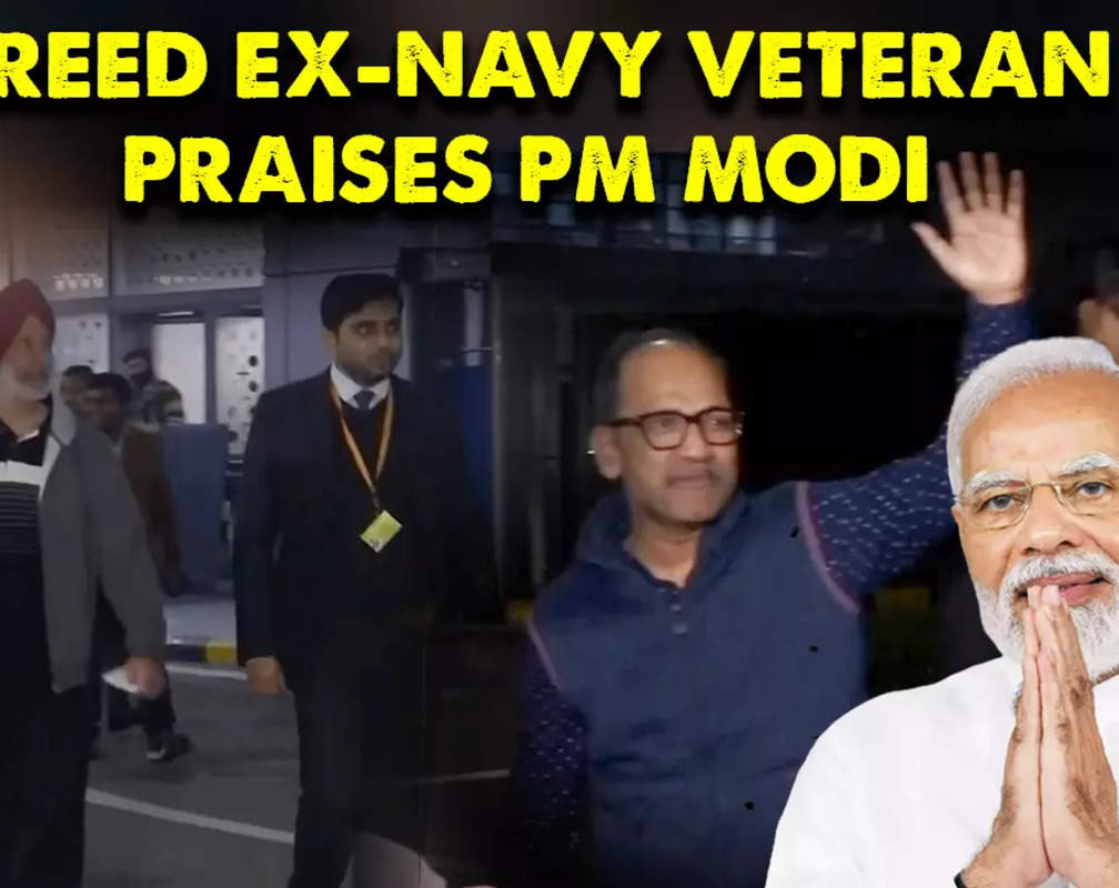 
"Wouldn't have been possible" Ex-Navy vets freed by Qatar chant Bharat Mata Ki Jai, praise PM Modi
