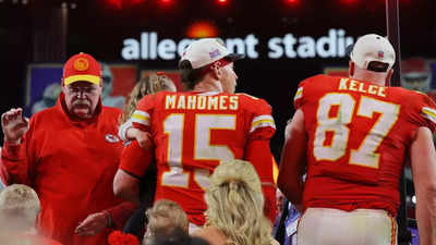 Travis Kelce and Andy Reid downplay on-field incident after Super Bowl victory
