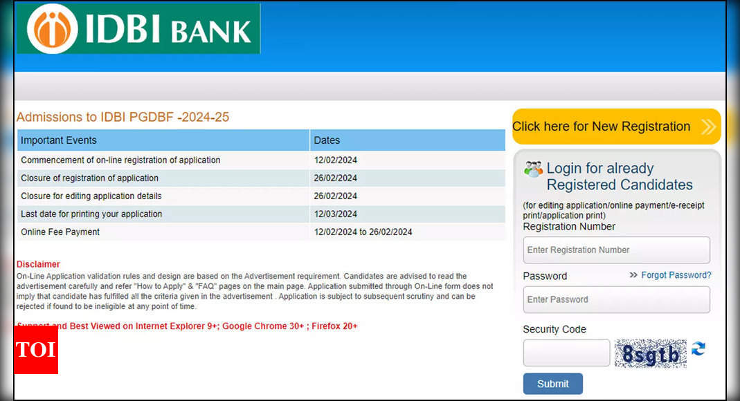 IDBI Bank Recruitment 2024: Online registration begins today, check important details