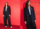 Sonam Kapoor stuns in a pantsuit at Tommy Hilfiger's New York show