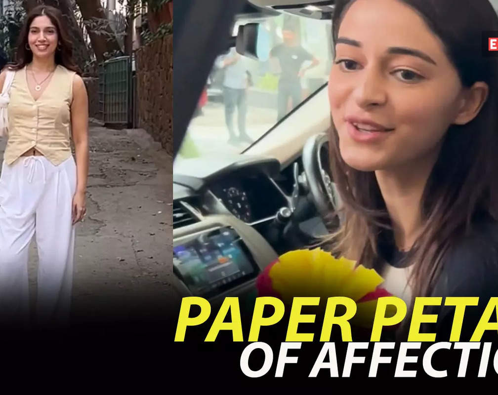 
Ananya Panday charmed by paper flower present; Paparazzo's gaffe leaves Bhumi Pednekar in splits
