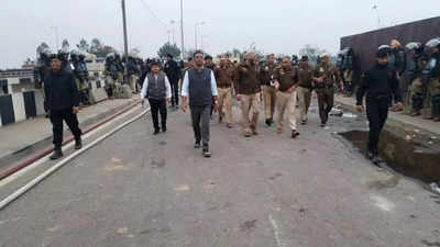 Another day of Haryana police mock drill at Shambhu border, tear gas shells fired at Punjab youth, media