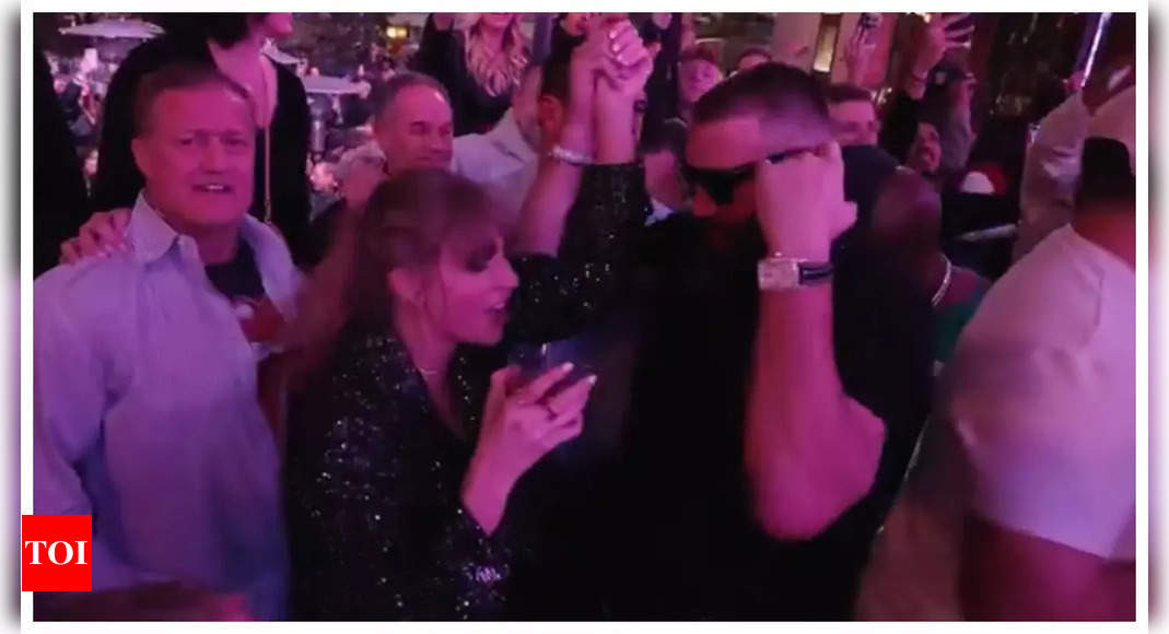 Watch Taylor Swift and Travis Kelce dance to ‘Love Story’ at Super Bowl after party | – Times of India