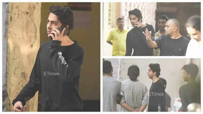 Aryan Khan spotted and snapped on the sets of his directorial debut 'Stardom' - See EXCLUSIVE photos