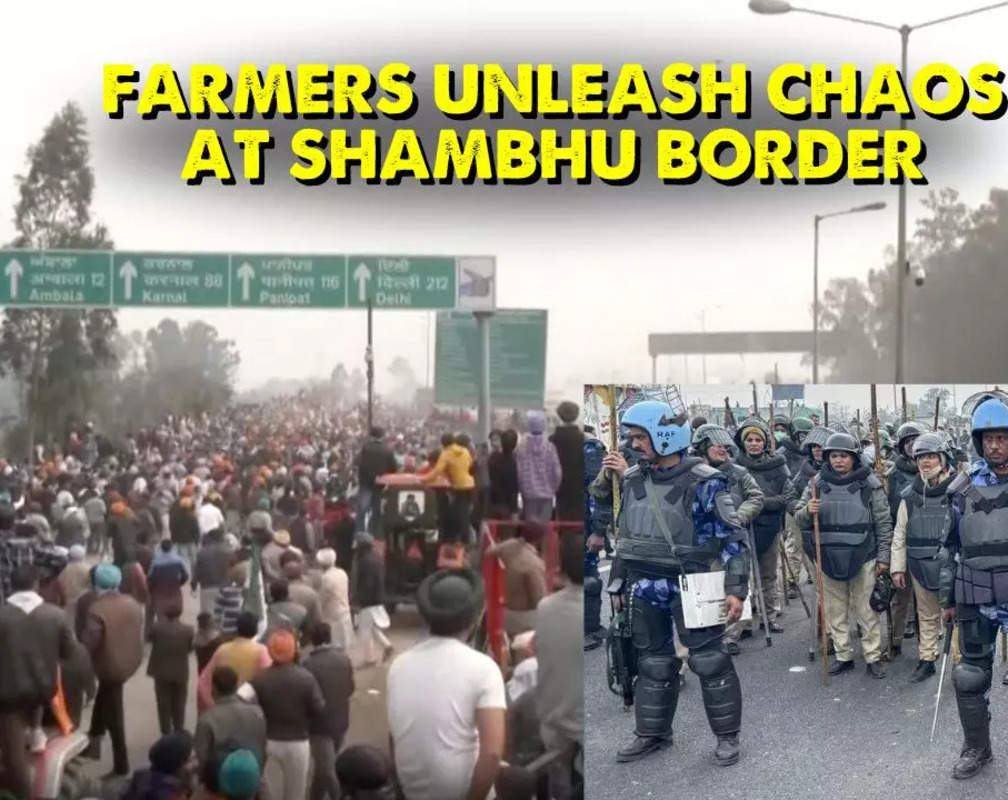
Farmers go on rampage at Shambhu border, come prepared with John Deere trucks and gas masks
