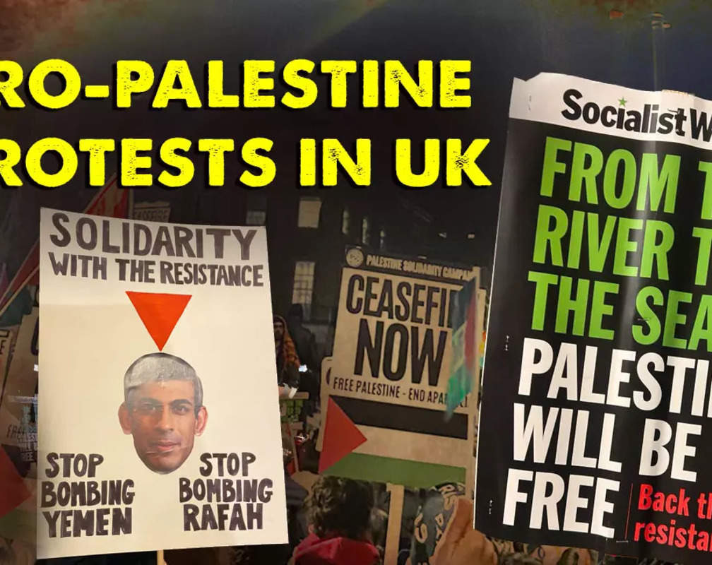 
Massive anti-Israel protest hits Downing Street, protesters urge ceasefire amid Israel’s alleged assault plans on Rafah

