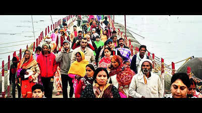 Basant Panchami snan today, focus on high density spots on Magh Mela campus