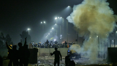 'Delhi Chalo' March Day 2: Tear gas fired as farmers gather at Shambhu border to resume stir