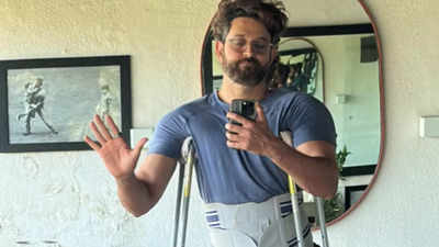 Hrithik Roshan shares personal experience with crutches; asks, 'How many of you out there ever needed to be on crutches or a wheelchair?'