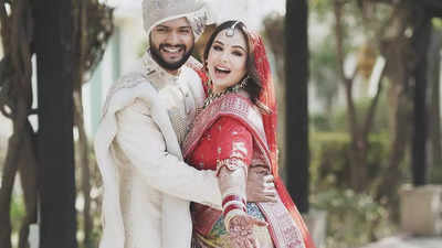 Mandy Takhar treats fans with a sweet Valentine's Day surprise; shares wedding photos