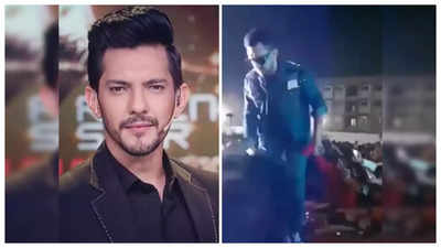 Aditya Narayan REACTS to the viral video of him hitting a fan and throwing his phone at college music concert