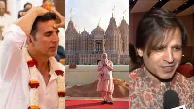 Akshay Kumar, Vivek Oberoi among other Bollywood celebs attend inauguration of BAPS Temple in Abu Dhabi