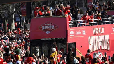 Watch: Kansas City Chiefs celebrate Super Bowl victory with spectacular ...