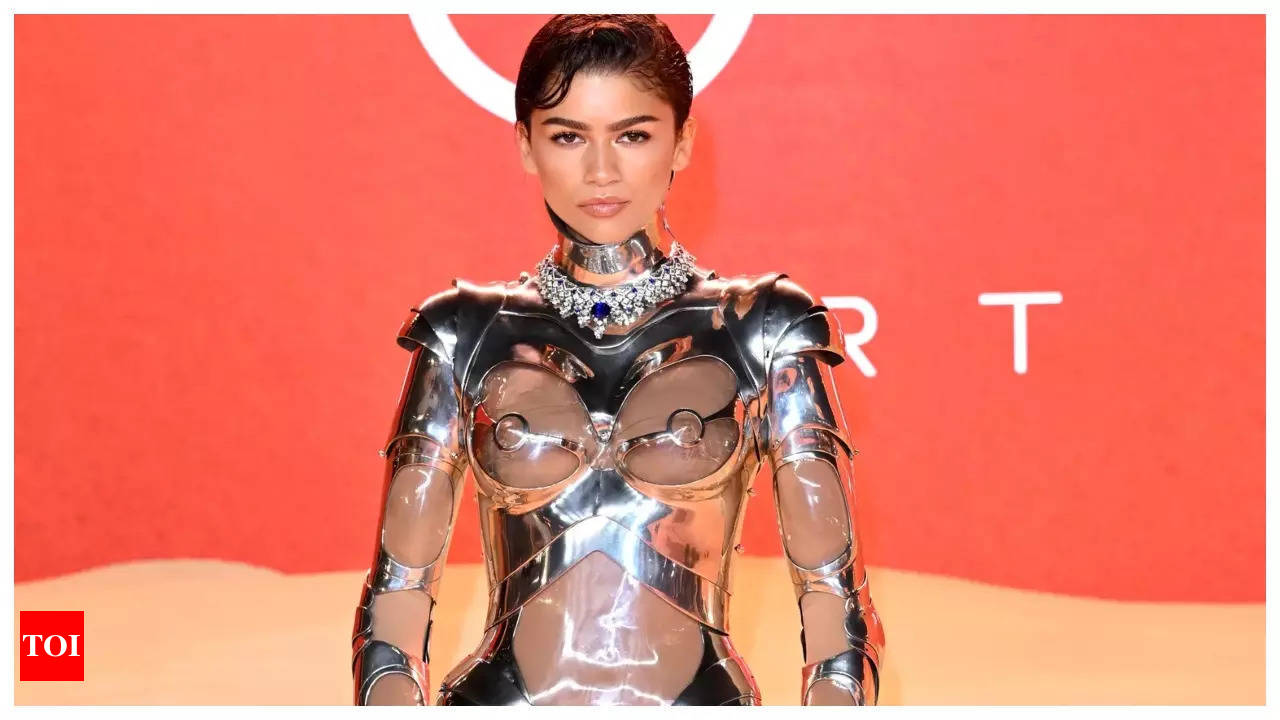 Zendaya's Armor Body Suit At 'Dune: Part Two' Premiere - 11 Red Carpet  Photos
