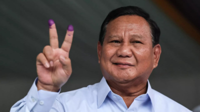 Prabowo leads Indonesia race by wide margin with half votes counted