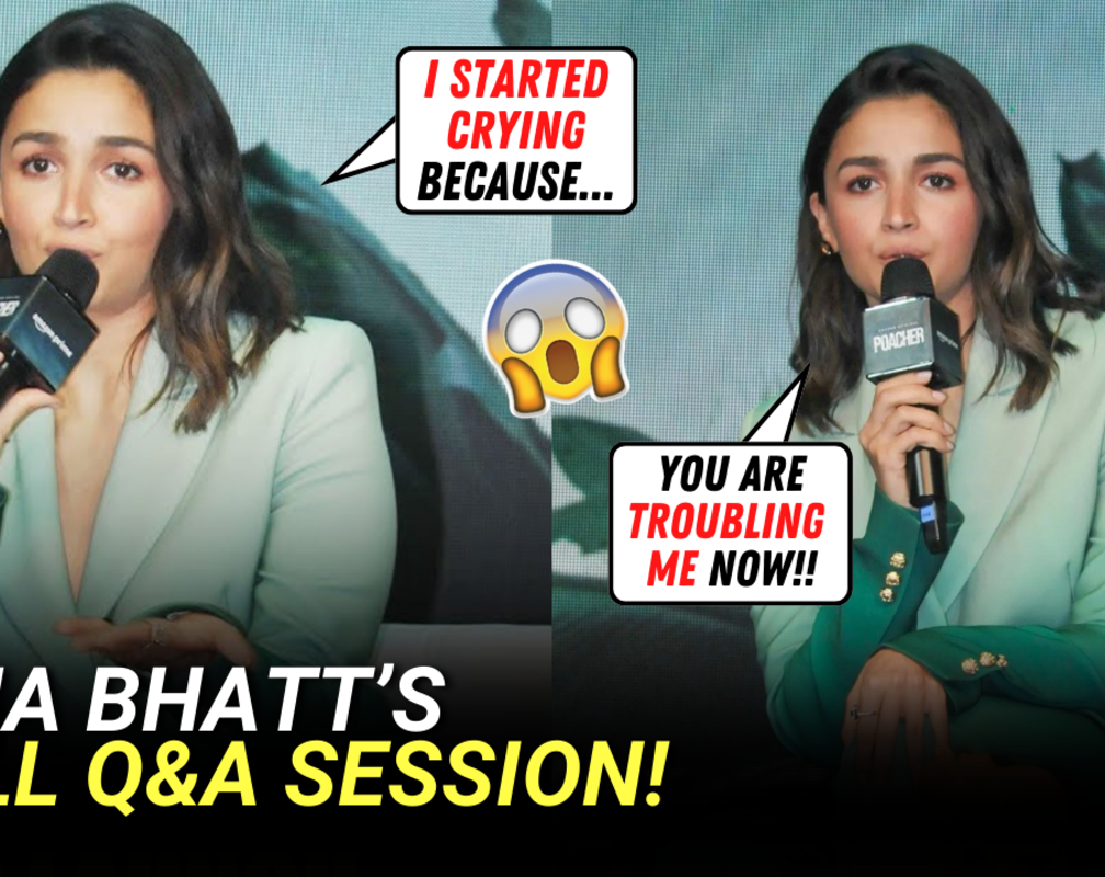
Watch: Alia Bhatt's full Q&A session with audience at 'Poacher' trailer launch
