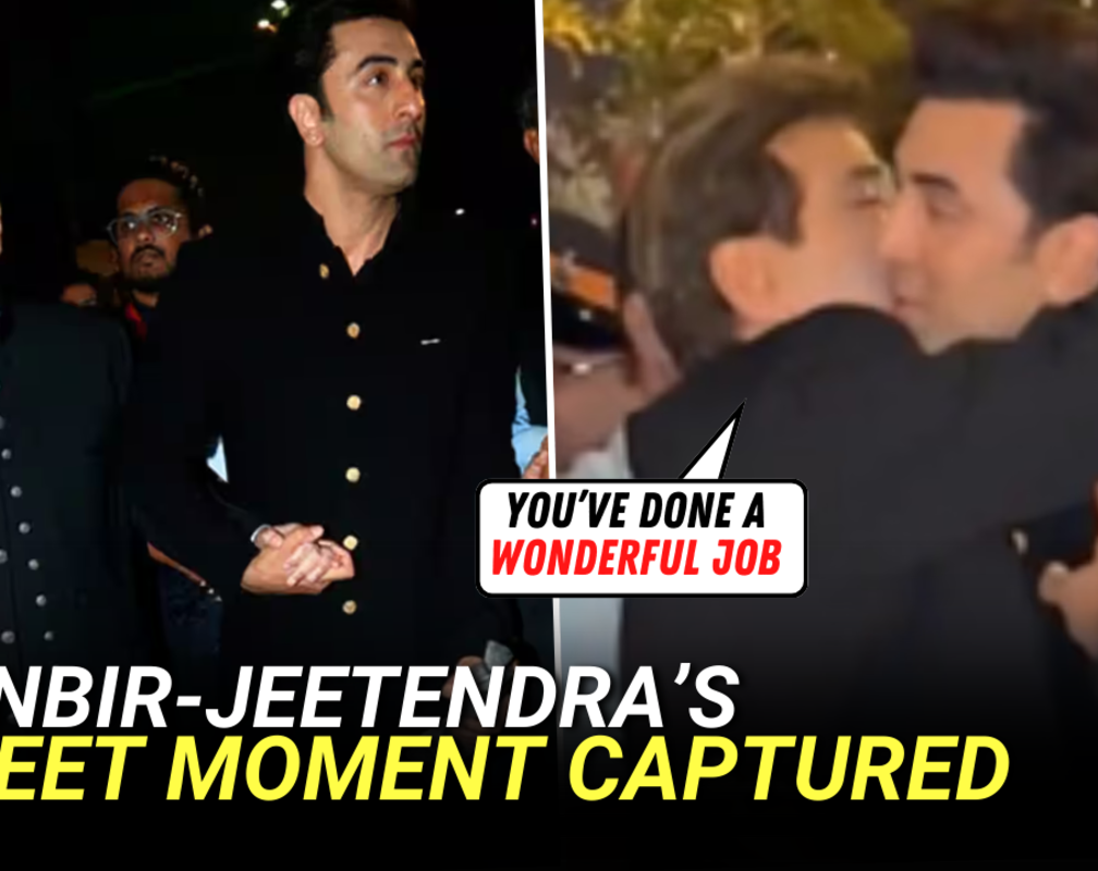 
Viral Video: Jeetendra kisses Ranbir Kapoor on the cheek, praises the Animal actor!
