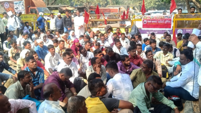 BEST contractual drivers protest for better salaries