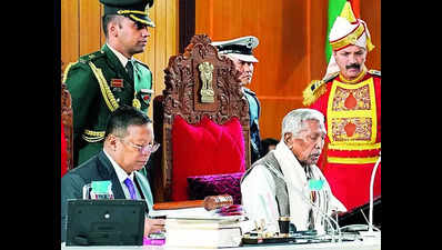 Unwell Meghalaya governor cuts short his budget speech