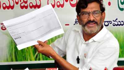 Somireddy alleges vessel with empty containers reached Krishnapatnam port