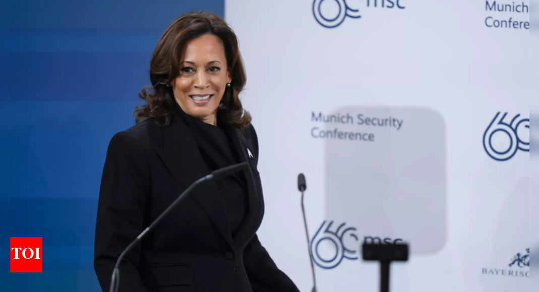 Kamala Harris condemns political games over Ukraine aid | World News &ndash; Times of India