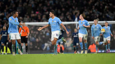 Rodri salvages point but Man City stumble in Premier League title race