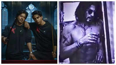 Shah Rukh Khan goes SHIRTLESS in new ad to promote son Aryan Khan's brand - PICS