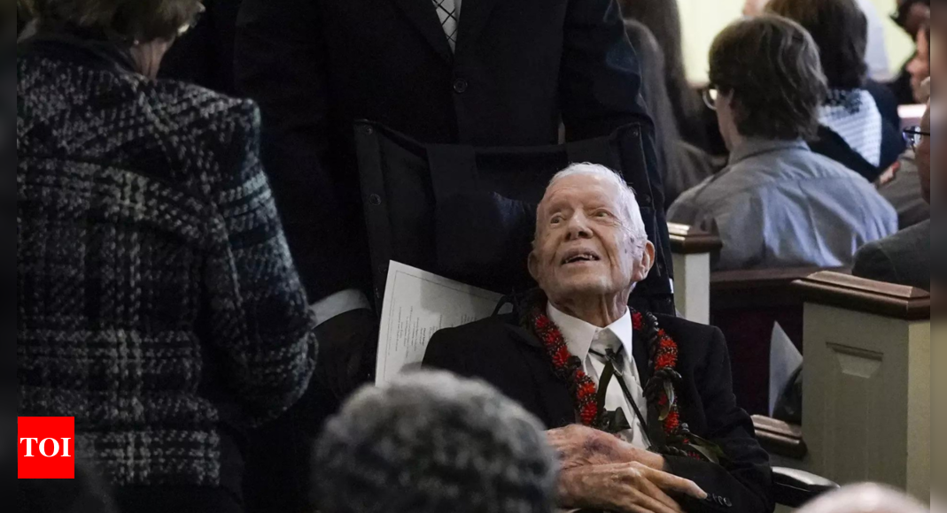 Former US President Jimmy Carter completes one year in hospice | World News – Times of India