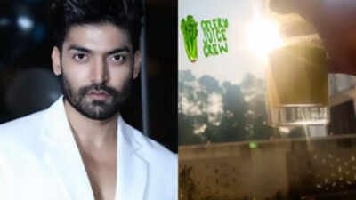 Gurmeet Choudhary kicks off a healthy Sunday with celery juice