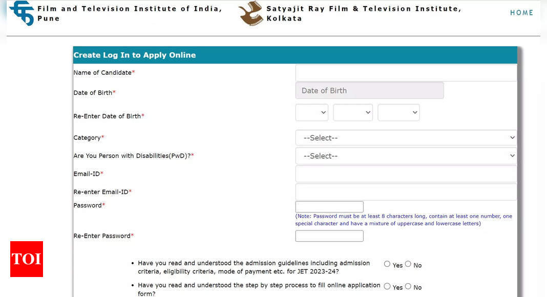 FTII JET 2024 registration begins at ftii.ac.in, direct link here