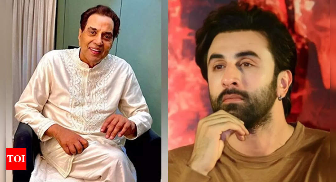 Dharmendra drops a photo with Ranbir Kapoor, calls him ‘loving and talented boy’, Bobby Deol reacts |