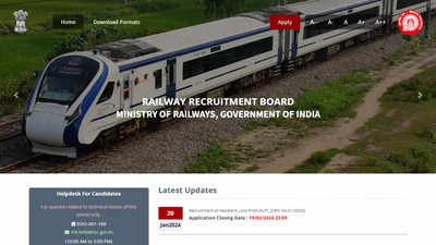 RRB ALP Recruitment 2024: Last date today to apply for 5696 vacancies at recruitmentrrb.in