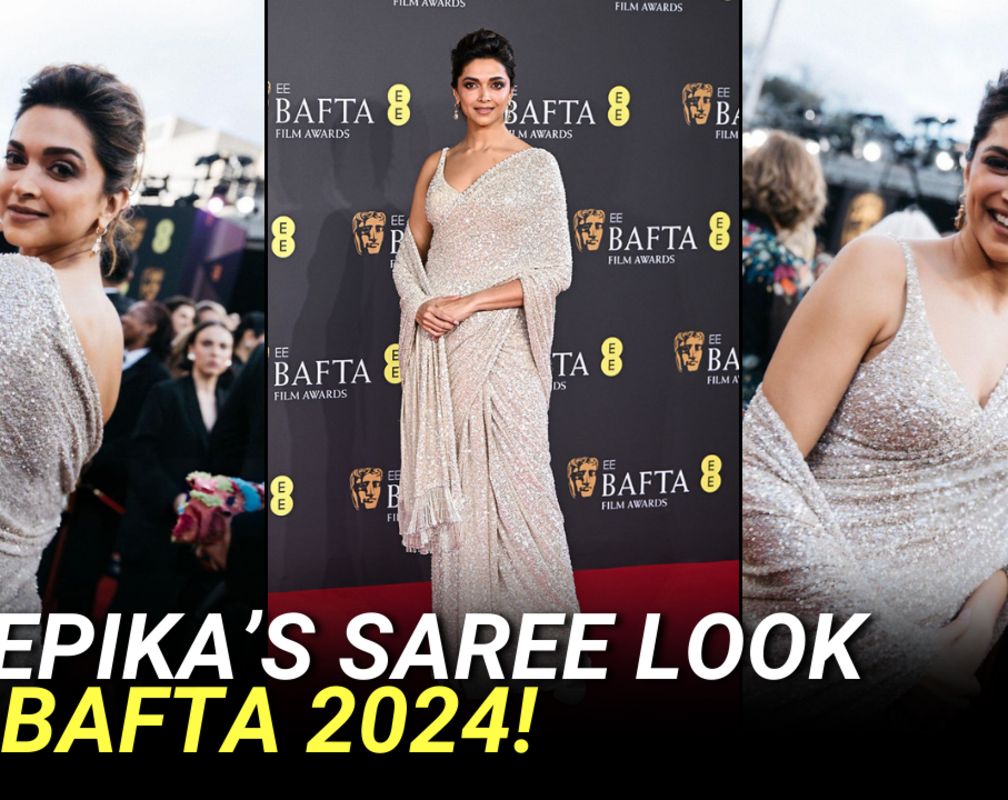 
Six yards of glamour: Deepika Padukone makes case for the saree on BAFTA stage
