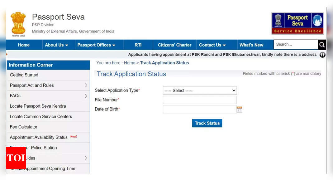 Track Passport Application Status: Steps For Checking Passport 