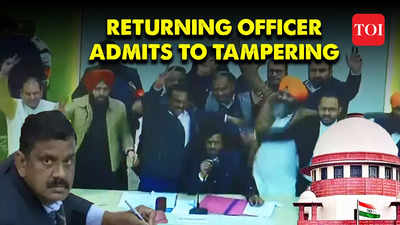 Chandigarh mayor polls: Returning officer Anil Masih admits to tampering, SC says he should be prosecuted