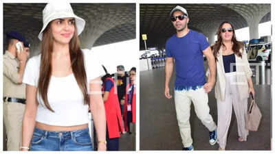 Esha Deol, Varun Dhawan-Natasha Dalal and others reach Goa for Jackky Bhagnani-Rakul Preet Singh's wedding- Watch